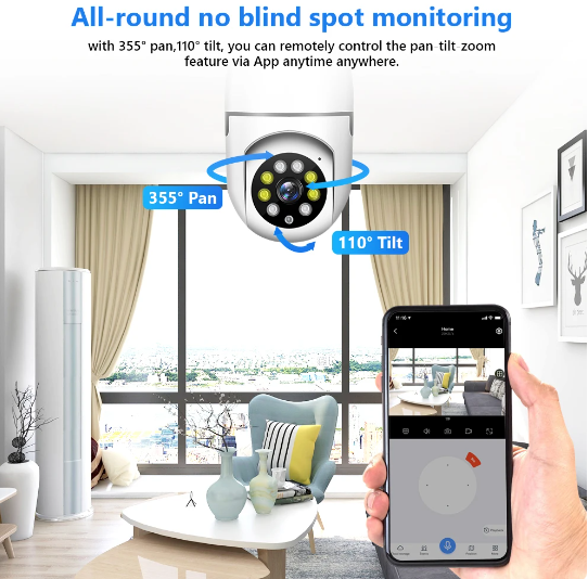 Bulb Camera Security Monitor